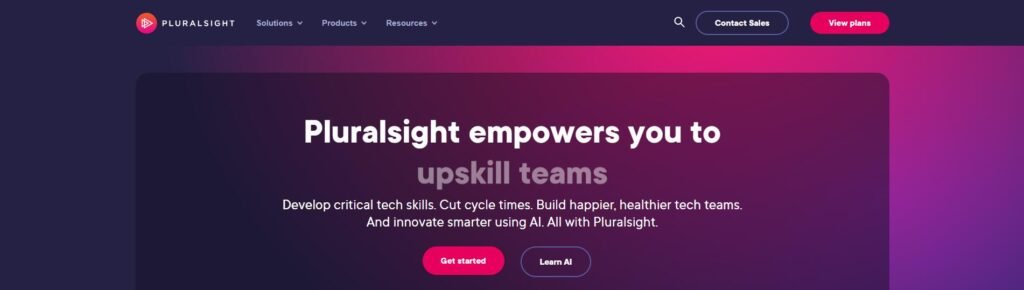 Pluralsight empowers you to upskill teams
