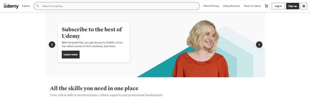 Udemy, all the skills you need in one place