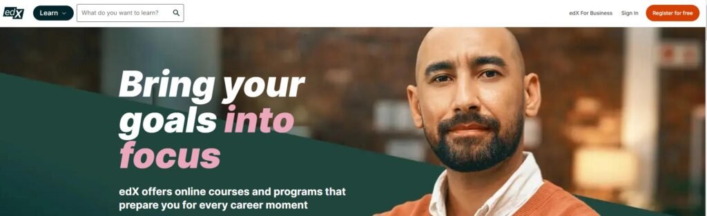 edX bring your goals into focus