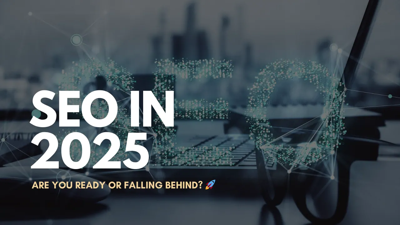 A digital marketer utilizes AI to visualize SEO trends that appear on a futuristic digital display which analyses search rankings.